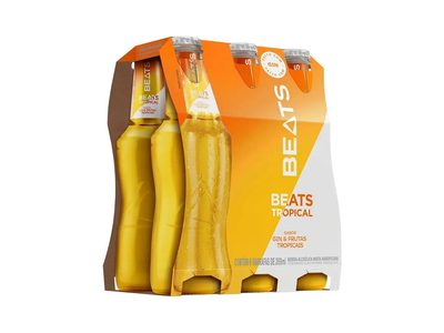 SKOL BEATS TROPICAL LONG NECK 269ML