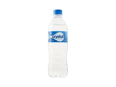 ÁGUA MINERAL NATURAL SEM GÁS CRYSTAL GARRAFA 500ML