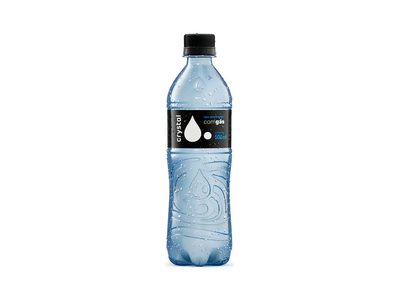 ÁGUA MINERAL COM GÁS CRYSTAL GARRAFA 500 ML