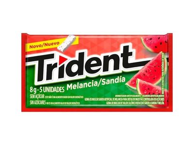 GOMA DE MASCAR SABOR MELÂNCIA TRIDENT 8G
